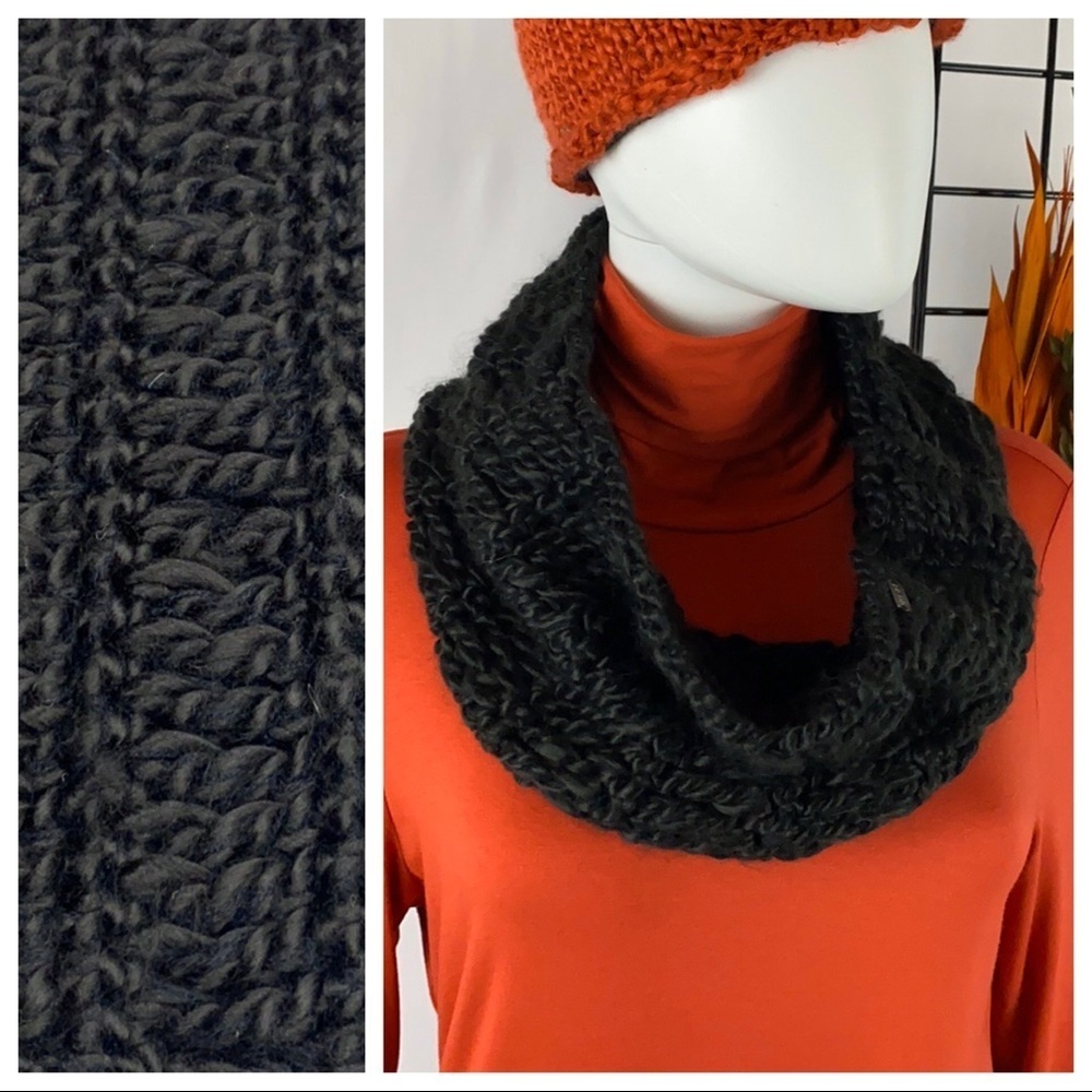 PISTIL Black Knit Cowl Neck Gator